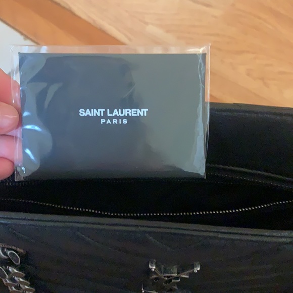 Vintage YSL Black Chevron Tote - Picture 11 of 16